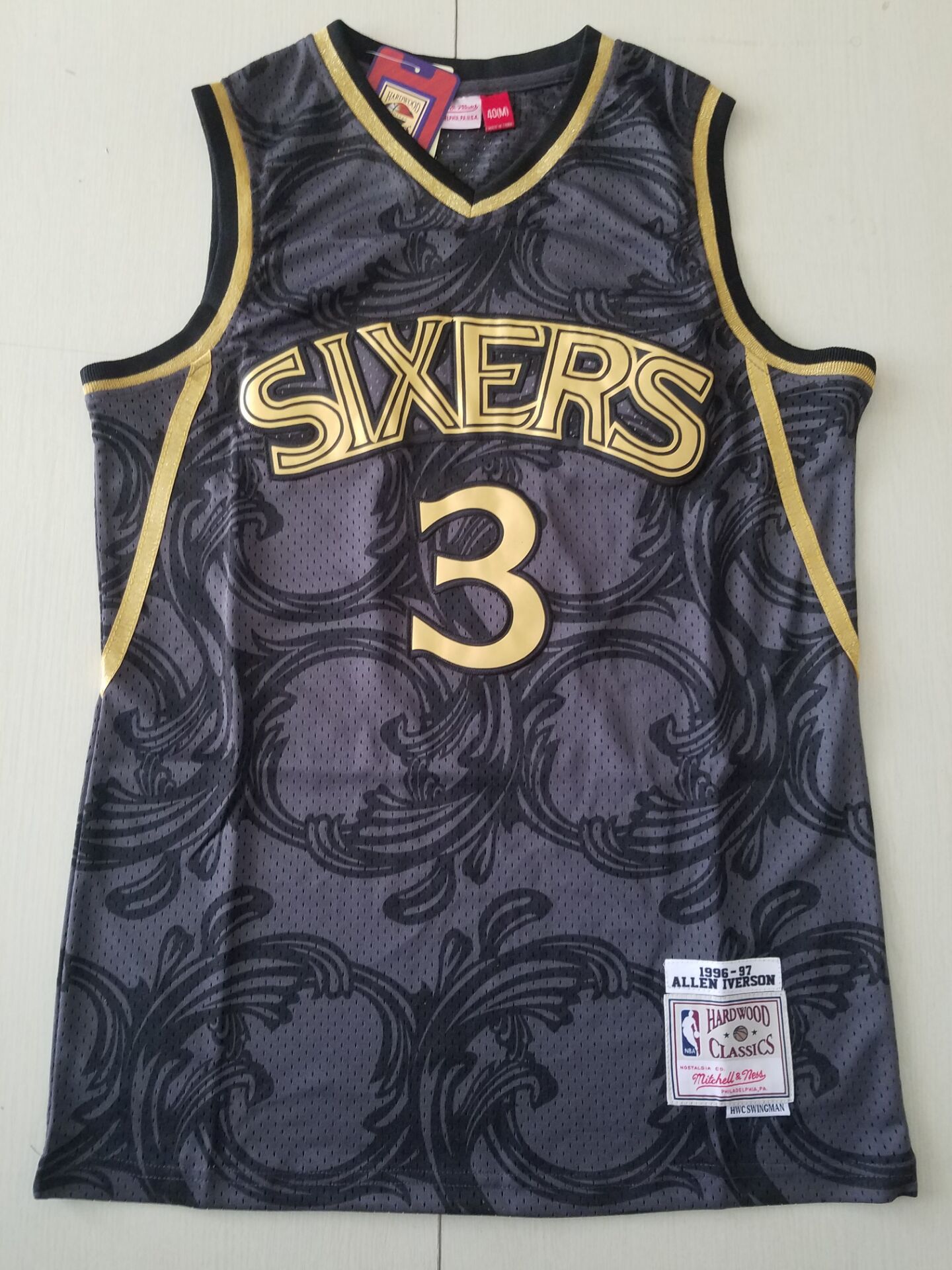 2020 Men Philadelphia 76ers #3 Iverson Black Nike limited NBA Jersey